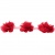 Тесьма плетеная "Рюш", упак. 9,14 м, цвет красный - купить в Гатчине. Цена: 46.82 руб.