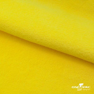 Флис DTY 14-0760, 240 г/м2, шир. 150 см, цвет яркий желтый - купить в Гатчине. Цена 640.46 руб.