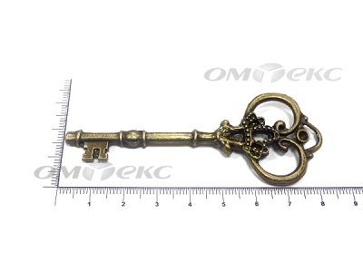 Декоративный элемент для творчества из металла "Ключ"8,5 см  - купить в Гатчине. Цена: 26.66 руб.