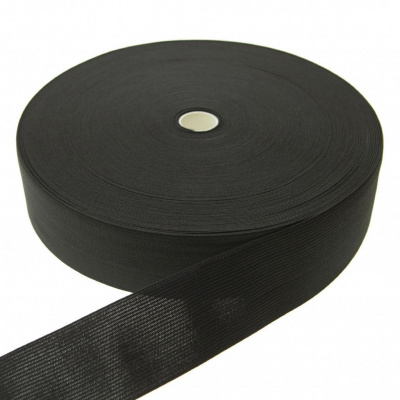 Резинка 35 мм (40 м)  черная бобина - купить в Гатчине. Цена: 395.72 руб.