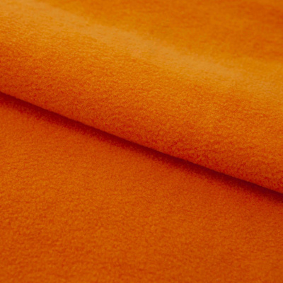 Флис DTY 16-1358, 250 г/м2, шир. 150 см, цвет оранжевый - купить в Гатчине. Цена 640.46 руб.
