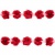 Тесьма плетеная "Рюш", упак. 9,14 м, цвет красный - купить в Гатчине. Цена: 46.82 руб.