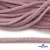 Шнур плетеный d-6 мм круглый, 70% хлопок 30% полиэстер, уп.90+/-1 м, цв.1087-розовый - купить в Гатчине. Цена: 588 руб.