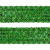 Тесьма с пайетками D4, шир. 35 мм/уп. 25+/-1 м, цвет зелёный - купить в Гатчине. Цена: 1 308.30 руб.