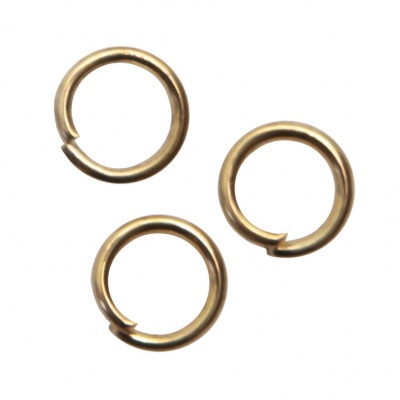 Кольцо  соединительное для бижутерии 5 мм, цв.-золото - купить в Гатчине. Цена: 0.44 руб.