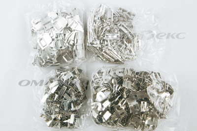 Крючки брючные 4 шипа "Стром" 144 шт. никель - купить в Гатчине. Цена: 383.97 руб.