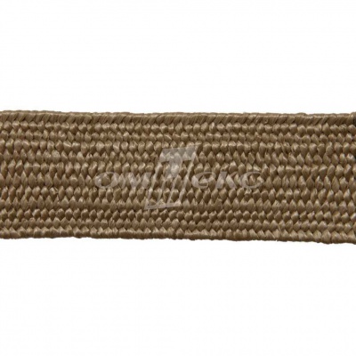 Тесьма отделочная полипропиленовая плетеная эластичная #2, шир. 40мм, цв.- соломенный - купить в Гатчине. Цена: 50.99 руб.
