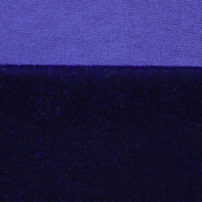 Бархат стрейч №14, 240 гр/м2, шир.160 см, (2,6 м/кг), цвет т.синий - купить в Гатчине. Цена 740.88 руб.