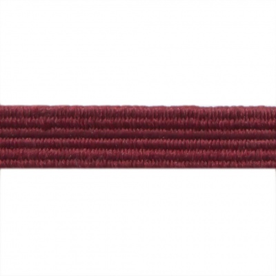 Резиновые нити с текстильным покрытием, шир. 6 мм ( упак.30 м/уп), цв.- 88-бордо - купить в Гатчине. Цена: 155.22 руб.