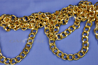 Цепь металл декоративная №11 (17*13) золото (10+/-1 м)  - купить в Гатчине. Цена: 1 341.87 руб.
