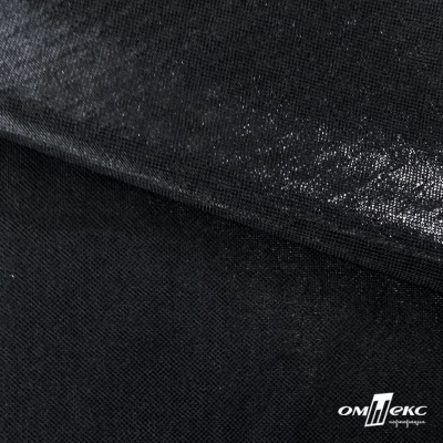 Трикотажное полотно голограмма, шир.140 см, #602 -чёрный/чёрный - купить в Гатчине. Цена 385.88 руб.