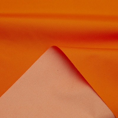 Поли понж (Дюспо) 17-1350, PU/WR, 65 гр/м2, шир.150см, цвет оранжевый - купить в Гатчине. Цена 82.93 руб.