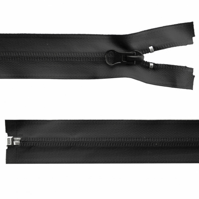 Молния водонепроницаемая PVC Т-7, 100 см, разъемная, цвет чёрный - купить в Гатчине. Цена: 61.89 руб.