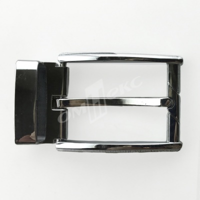 Пряжка металлическая для мужского ремня 845005А#2 (шир.ремня 40 мм), цв.-никель - купить в Гатчине. Цена: 110.29 руб.