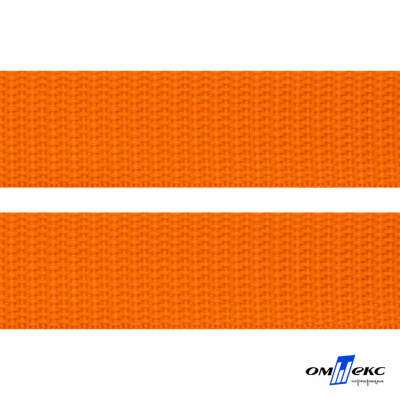 Оранжевый - цв.523 - Текстильная лента-стропа 550 гр/м2 ,100% пэ шир.50 мм (боб.50+/-1 м) - купить в Гатчине. Цена: 797.67 руб.