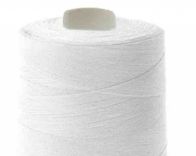 Швейные нитки (армированные) 28S/2, нам. 2 500 м, цвет белый - купить в Гатчине. Цена: 148.95 руб.