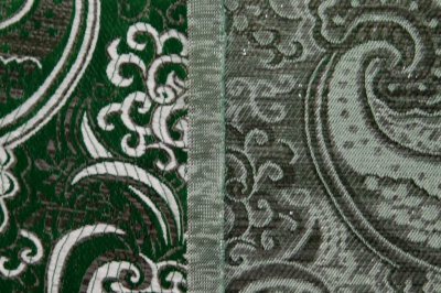 Ткань костюмная жаккард, 135 гр/м2, шир.150см, цвет зелёный№4 - купить в Гатчине. Цена 441.94 руб.
