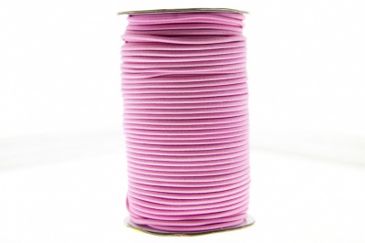 0370-1301-Шнур эластичный 3 мм, (уп.100+/-1м), цв.141- розовый - купить в Гатчине. Цена: 459.62 руб.