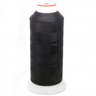 Нитки текстурированные некручёные, намот. 5 000 м, цвет чёрный - купить в Гатчине. Цена: 70.43 руб.