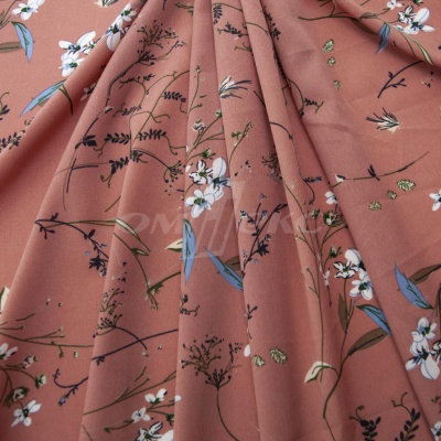Плательная ткань "Фламенко" 2.1, 80 гр/м2, шир.150 см, принт растительный - купить в Гатчине. Цена 311.05 руб.
