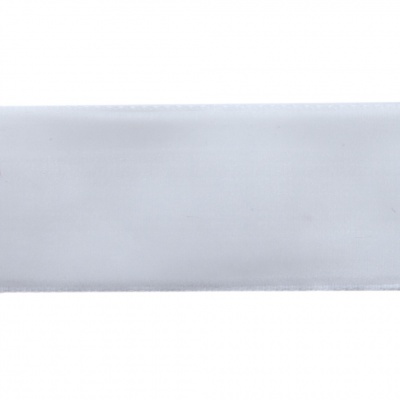 Лента бархатная нейлон, шир.25 мм, (упак. 45,7м), цв.01-белый - купить в Гатчине. Цена: 981.09 руб.