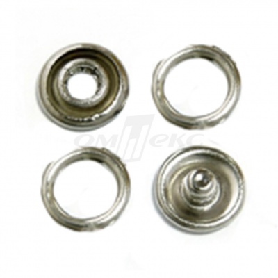 Кнопки рубашечные 10,5 мм никель New Star (кольцо) - купить в Гатчине. Цена: 5.80 руб.