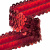 Тесьма с пайетками 3, шир. 30 мм/уп. 25+/-1 м, цвет красный - купить в Гатчине. Цена: 1 087.39 руб.