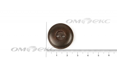 Пуговица деревянная круглая №54 (25мм) - купить в Гатчине. Цена: 4.12 руб.