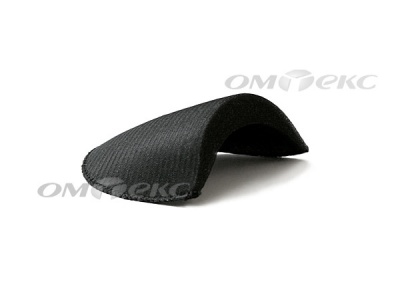 Плечевые накладки OВТ-10, обшитые, цвет чёрный - купить в Гатчине. Цена: 17.64 руб.