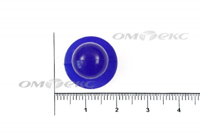 Пуговица поварская "Пукля", 10 мм, цвет синий - купить в Гатчине. Цена: 5.72 руб.