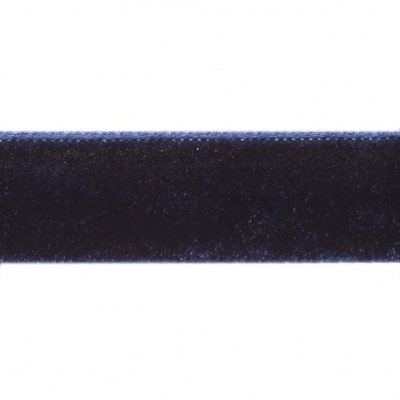 Лента бархатная нейлон, шир.12 мм, (упак. 45,7м), цв.180-т.синий - купить в Гатчине. Цена: 411.60 руб.