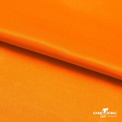 Поли креп-сатин 15-1263, 125 (+/-5) гр/м2, шир.150см, цвет оранжевый - купить в Гатчине. Цена 155.57 руб.