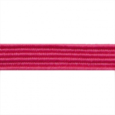 Резиновые нити с текстильным покрытием, шир. 6 мм ( упак.30 м/уп), цв.- 84-фуксия - купить в Гатчине. Цена: 155.22 руб.