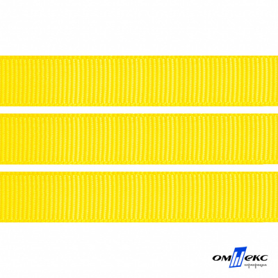Репсовая лента 020, шир. 12 мм/уп. 50+/-1 м, цвет жёлтый - купить в Гатчине. Цена: 152.05 руб.