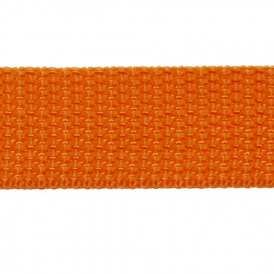 Стропа текстильная, шир. 25 мм (в нам. 50+/-1 ярд), цвет оранжевый - купить в Гатчине. Цена: 409.94 руб.