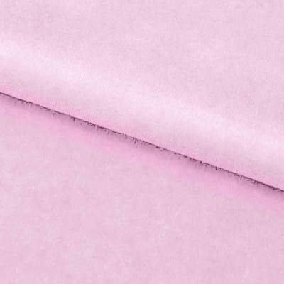 Велюр JS LIGHT 1, 220 гр/м2, шир.150 см, (3,3 м/кг), цвет бл.розовый - купить в Гатчине. Цена 1 055.34 руб.