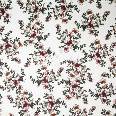 Плательная ткань "Фламенко" 23.1, 80 гр/м2, шир.150 см, принт растительный - купить в Гатчине. Цена 264.56 руб.