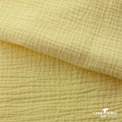 Ткань Муслин, 100% хлопок, 125 гр/м2, шир. 135 см (12-0824) цв.лимон нюд - купить в Гатчине. Цена 337.25 руб.