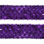 Тесьма с пайетками 12, шир. 35 мм/уп. 25+/-1 м, цвет фиолет - купить в Гатчине. Цена: 1 308.30 руб.