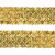 Тесьма с пайетками D16, шир. 35 мм/уп. 25+/-1 м, цвет золото - купить в Гатчине. Цена: 1 281.60 руб.