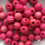 0309-Бусины деревянные "ОмТекс", 16 мм, упак.50+/-3шт, цв.023-розовый - купить в Гатчине. Цена: 62.22 руб.