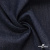 Ткань костюмная "Джинс" с начесом, 320 г/м2, 80% хлопок 20%полиэстер, шир. 160 см, т.синий - купить в Гатчине. Цена 492.24 руб.