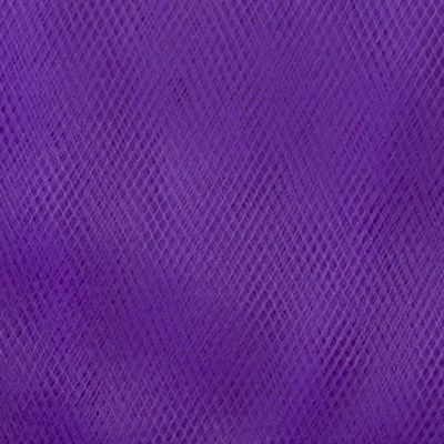 Фатин матовый 16-85, 12 гр/м2, шир.300см, цвет фиолетовый - купить в Гатчине. Цена 96.31 руб.