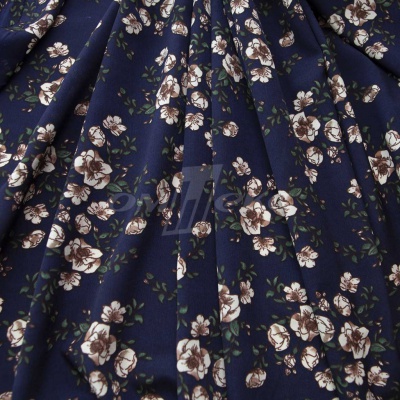 Плательная ткань "Фламенко" 3.2, 80 гр/м2, шир.150 см, принт растительный - купить в Гатчине. Цена 239.03 руб.