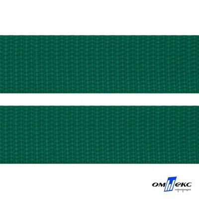 Зелёный- цв.876 -Текстильная лента-стропа 550 гр/м2 ,100% пэ шир.20 мм (боб.50+/-1 м) - купить в Гатчине. Цена: 318.85 руб.