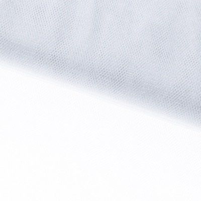 Трикотажное полотно Тюль Кристалл, 100% полиэфир, 16-01/белый, 15гр/м2, шир.160см. - купить в Гатчине. Цена 129.70 руб.