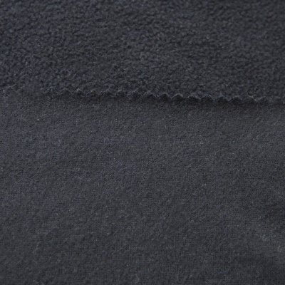 Флис DTY, 130 г/м2, шир. 150 см, цвет чёрный - купить в Гатчине. Цена 694.22 руб.