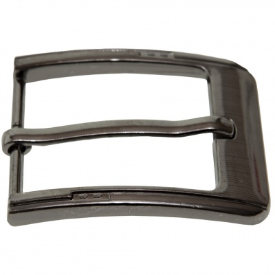 Пряжка металлическая для мужского ремня SC035#6 (шир.ремня 40 мм), цв.-тем.никель - купить в Гатчине. Цена: 43.93 руб.