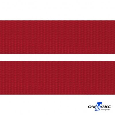 Красный - цв.171- Текстильная лента-стропа 550 гр/м2 ,100% пэ шир.50 мм (боб.50+/-1 м) - купить в Гатчине. Цена: 797.67 руб.