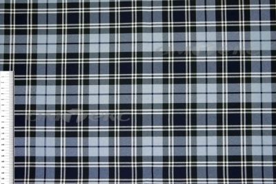 Ткань костюмная клетка Т7274 2004, 220 гр/м2, шир.150см, цвет т.синий/гол/бел - купить в Гатчине. Цена 